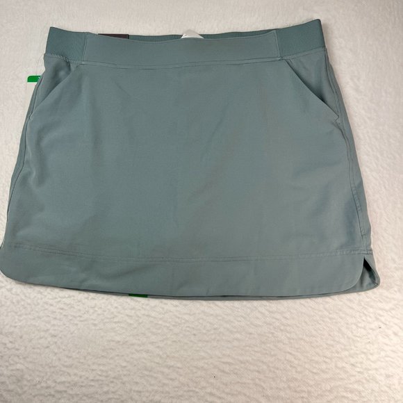 32 Degrees Cool Skort Size XL NWT Silver/Blue Color Elastic Waist Pockets - Picture 3 of 6